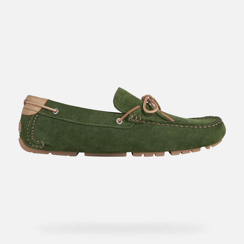 Geox Loafers Green Melbourne - Geox Mens Shoes - NQGZMV842